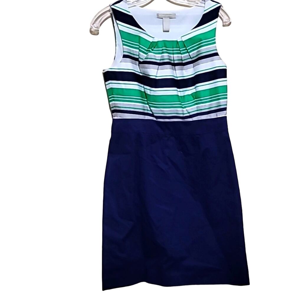 Banana Republic Blue Stripe Dress Sz 6P